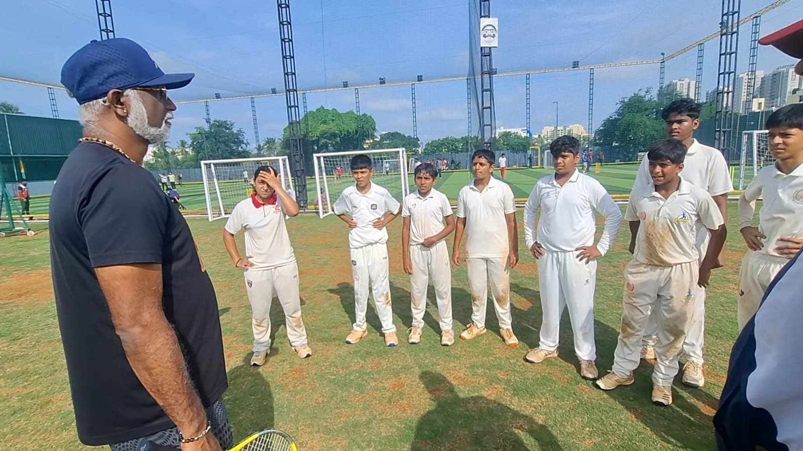 Practice nets at VB PASE